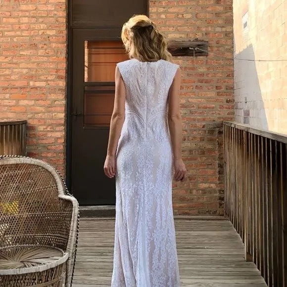 Tadashi Shoji for BHLDN Fiorelle Wedding Gown 14 - Picture 11 of 13
